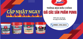 Thông báo thay đổi giá dòng sản phẩm Puma